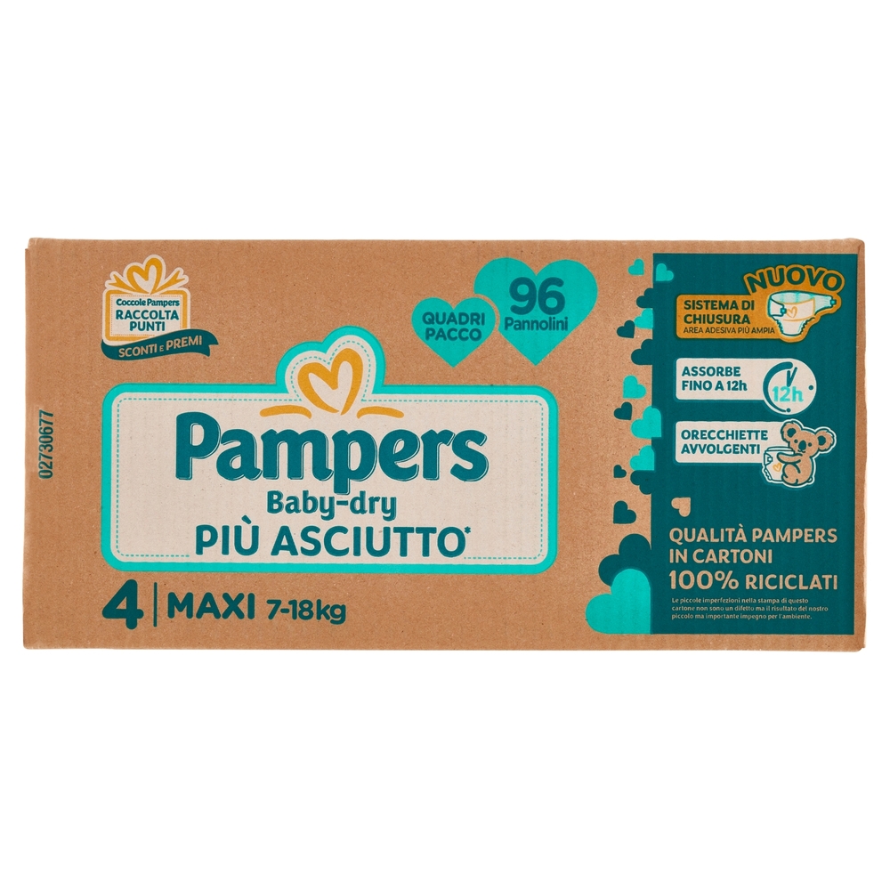 Pampers Baby-dry Maxi 96 pz